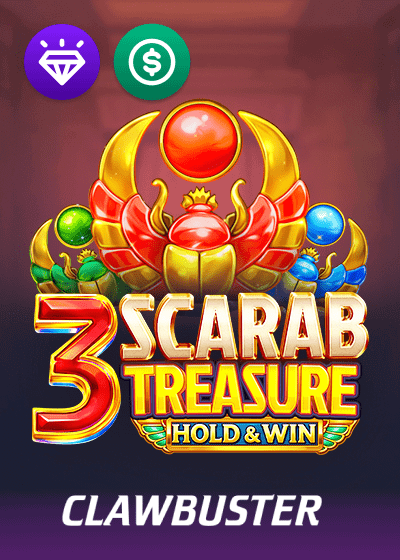 3 Scarab treasure: hold and win