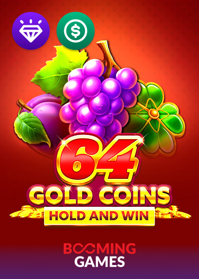64 Gold Coins Hold and Win